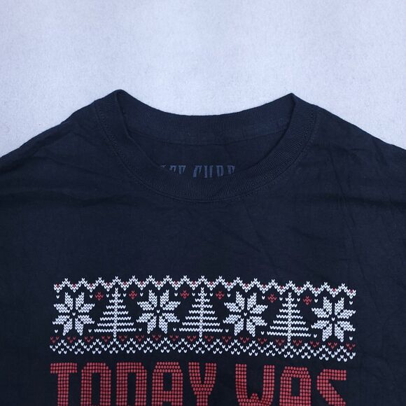 Ice Cube Christmas Casual Short Sleeve Graphic Pullover Shirt Mens Size M Black - Picture 1 of 11